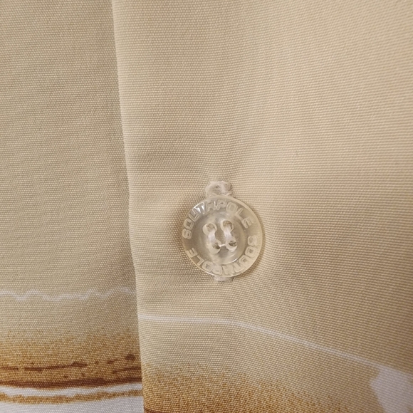 South Pole Hip Hop Camp Plaid Logo Tan Short Sleeve Shirt Mens XL - Picture 6 of 8